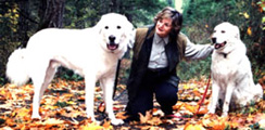 Ann Dale with her dogs