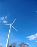 Wind turbine, Toronto lakeshore by Kent Waddington