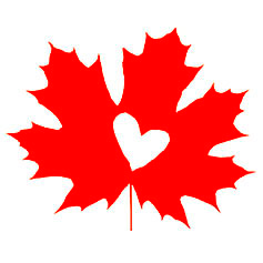 Maple Shot Challenge logo with maple leaf and heart