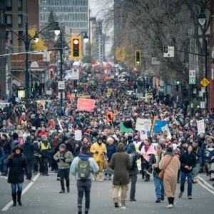 Protest March in Montreal