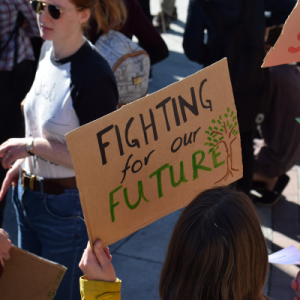 Youth climate change protest