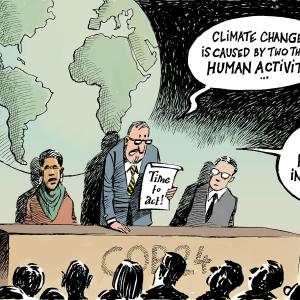 Climate change is caused by two things