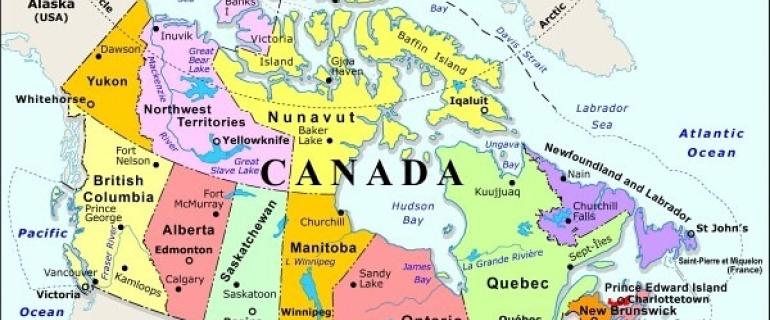 Map of Canada