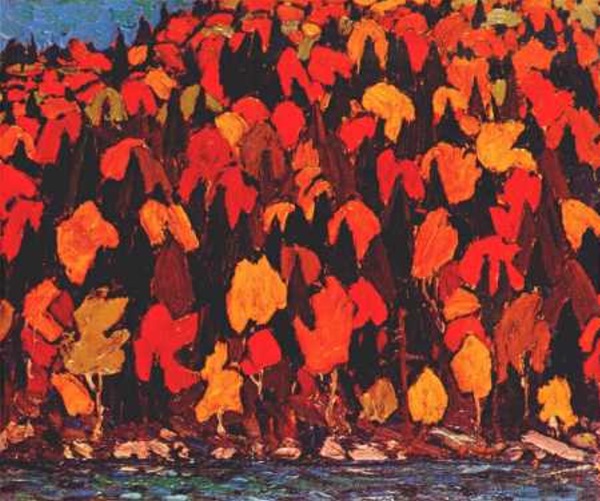 Tom Thomson Autumn Foliage Painting